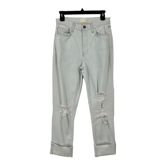 C/E by Current Elliott jeans relaxed cuffed boyfriend light blue size 26 - Picture 2 of 8